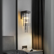 Cascade Glass Brass Wall Sconce