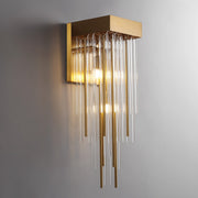 Cascade Glass Brass Wall Sconce