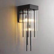Cascade Glass Brass Wall Sconce