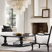 Marignans Tiered Round Glass Chandelier, Hanging Restaurant Dinning Chandelier Light