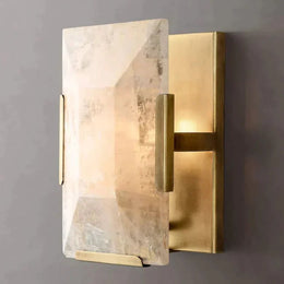 Harlowe Translucent Modern Calcite Wall Sconce
