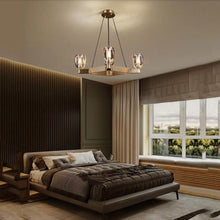 Load image into Gallery viewer, One Tier Square Crystal Chandelier
