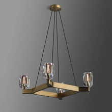 Load image into Gallery viewer, One Tier Square Crystal Chandelier