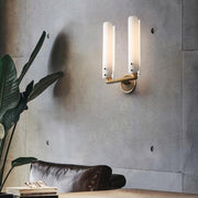 Alan Glass Double Sconce for Living Room