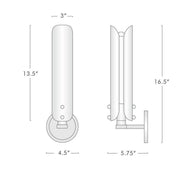 Alan Glass Sconce, Wall Lamps for Bedroom