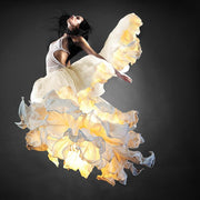 Ins Netflix Warm Princess Bedroom Dining Room White Chandelier Light