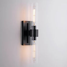 Load image into Gallery viewer, Gold Modern Wall Sconce ,Glass Shaded Ravele Linear Modern Wall Sconce