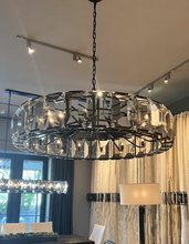 Load image into Gallery viewer, Harlowe Crystal Round Chandelier Light 43&quot;