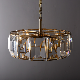 Harlowe Crystal Round Chandelier Light 43