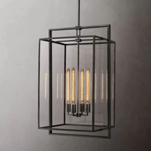 Load image into Gallery viewer, Beckman Lantern Pendant 34&quot;,Morden Pendant Light
