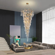 Lake Modern Crystal Round Branch Chandelier Light