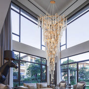 Lake Modern Crystal Round Branch Chandelier Light