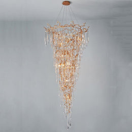 Lake Modern Crystal Round Branch Chandelier Light