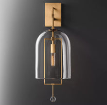 Load image into Gallery viewer, Fulcrum Brass Grand Modern Wall Sconce Lighting Fixtures 29&quot;