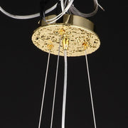 Neve Metal Lighting Living Room Branch Chandelier Glass Lamp