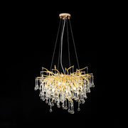 Elsa Crystal Droplet Branch Chandelier Light for Dining Room
