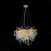 Elsa Crystal Droplet Branch Chandelier Light for Dining Room