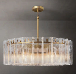 Lattice Round Glass Chandelier 37