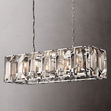 Load image into Gallery viewer, Harlowe Crystal Rectangular Chandelier Light 42&quot;