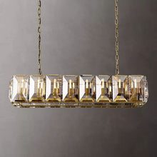 Load image into Gallery viewer, Harlowe Crystal Rectangular Chandelier Light 54&quot;