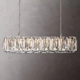 Harlowe Crystal Rectangular Chandelier Light 54