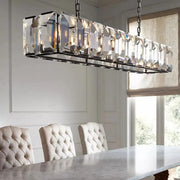 Harlowe Crystal Rectangular Chandelier Light 74