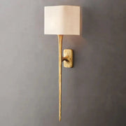 Thaddeus Modern Forged Brass Shaded Wall Sconce For Dining Room