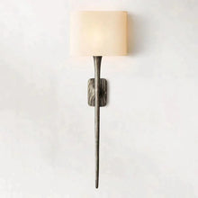 Load image into Gallery viewer, Thaddeus Modern Forged Brass Shaded Wall Sconce For Dining Room
