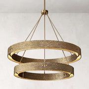 Vouvray Two-Tier Round Chandelier D48