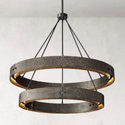 Vouvray Two-Tier Round Chandelier D48
