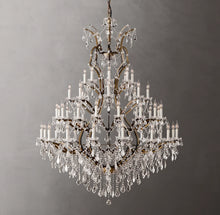 Load image into Gallery viewer, Rococo Iron &amp; Crystal Round Chandelier 60hhhh