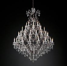 Load image into Gallery viewer, Rococo Iron &amp; Crystal Round Chandelier 60hhhh
