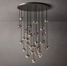 Load image into Gallery viewer, Luxury Boule De Cristal Smoke Glass Ball Round Cluster Chandelier 40&quot;
