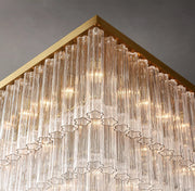 Cielo Glass Tube Square Chandelier 45