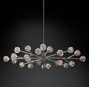 Boule De Crystal Ball Clear/Smoke Glass Round/Oval Chandelier 72