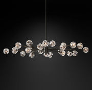 Boule De Crystal Ball Clear/Smoke Glass Round/Oval Chandelier 72