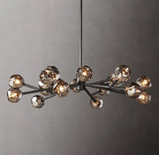 Boule De Cristal Smoke Glass Ball Modern Round Chandelier Light 48