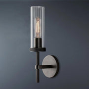 Lambeths Knurled Short Style Grand Wall Sconce 14