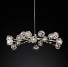 Load image into Gallery viewer, Boule De Cristal Clear Glass Ball Modern Round Chandelier Light 48&quot;
