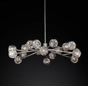 Boule De Cristal Clear Glass Ball Modern Round Chandelier Light 48