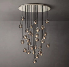 Load image into Gallery viewer, Luxury Boule De Cristal Smoke Glass Ball Round Cluster Chandelier 40&quot;
