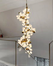 Load image into Gallery viewer, Melano Modern Luxury Linear Glass ball Chandelier Light
