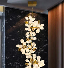 Load image into Gallery viewer, Melano Modern Luxury Linear Glass ball Chandelier Light
