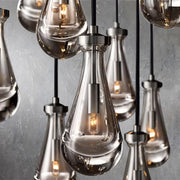 Rain Linear Modern Dining Room Chandelier Light 72