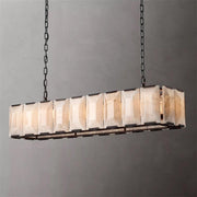 Harlowe Calcite Rectangular Chandelier 62