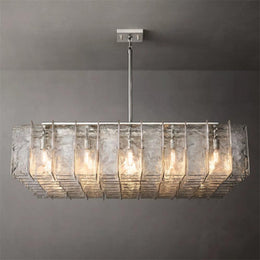 Lattice Square Glass Chandelier 60