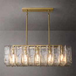 Lattice Linear Glass Chandelier 49