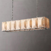 Harlowe Calcite Rectangular Chandelier 55