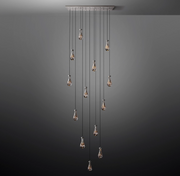 Rain Linear Modern Chandelier Ligh W54