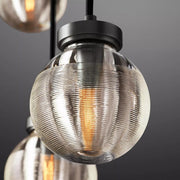 Pearl Linear Rectangle Glass Chandelier, Modern Linear Lamp for Living room